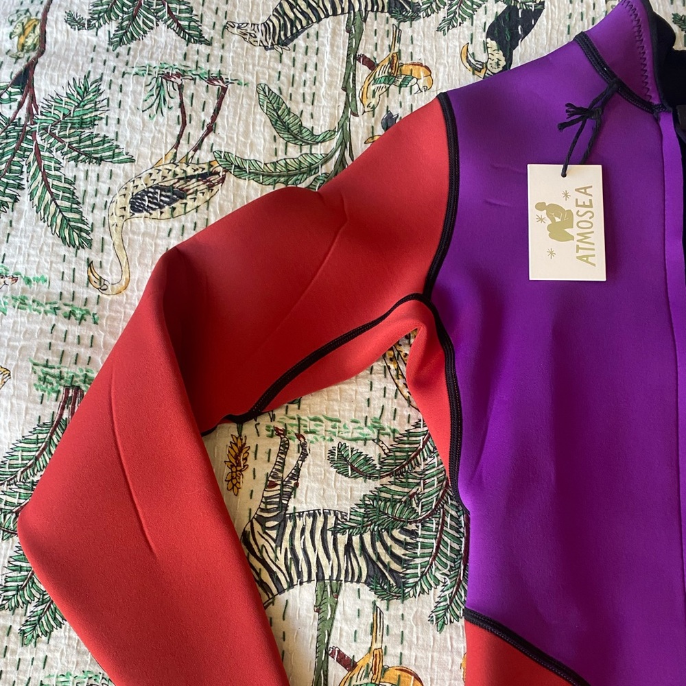 Front Zip Spring suit Splice. NWT - Picture 5 of 7
